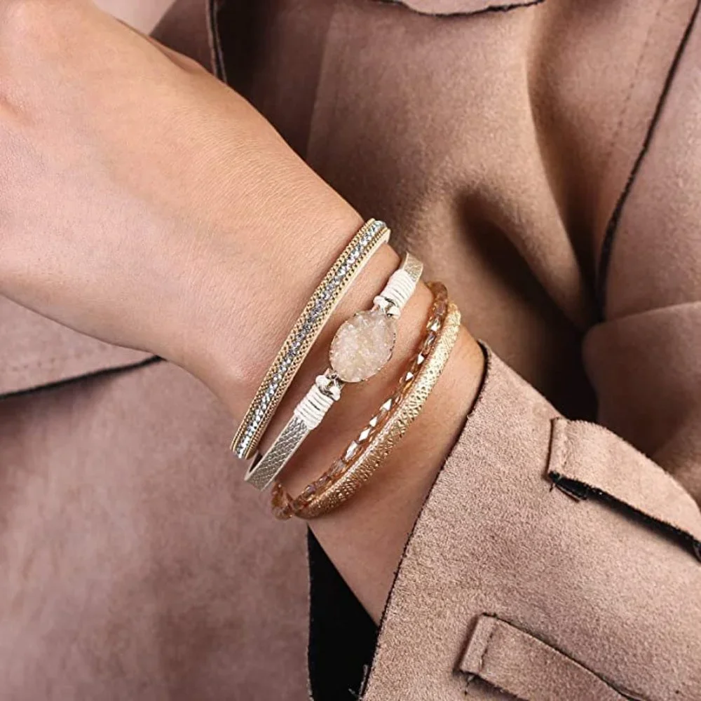 ⭐️Anthro Leather Boho Bracelet⭐️ - Picture 4 of 4